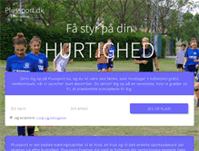 Tablet Screenshot of plussport.dk